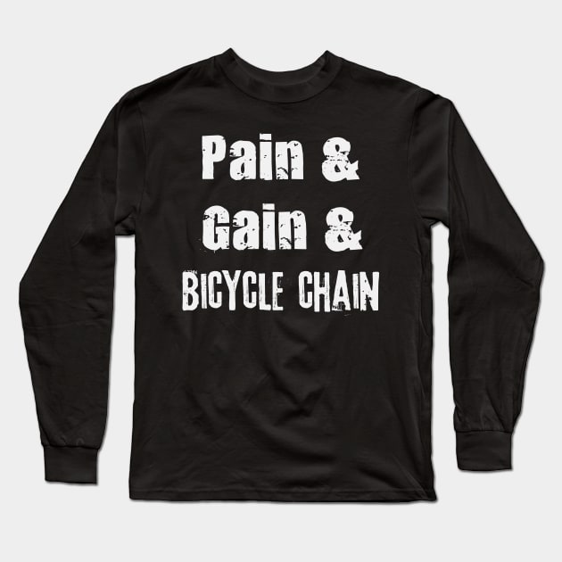 Cyclist Bicycle Chain | Cycling Biker Biking Bike Long Sleeve T-Shirt by DesignatedDesigner